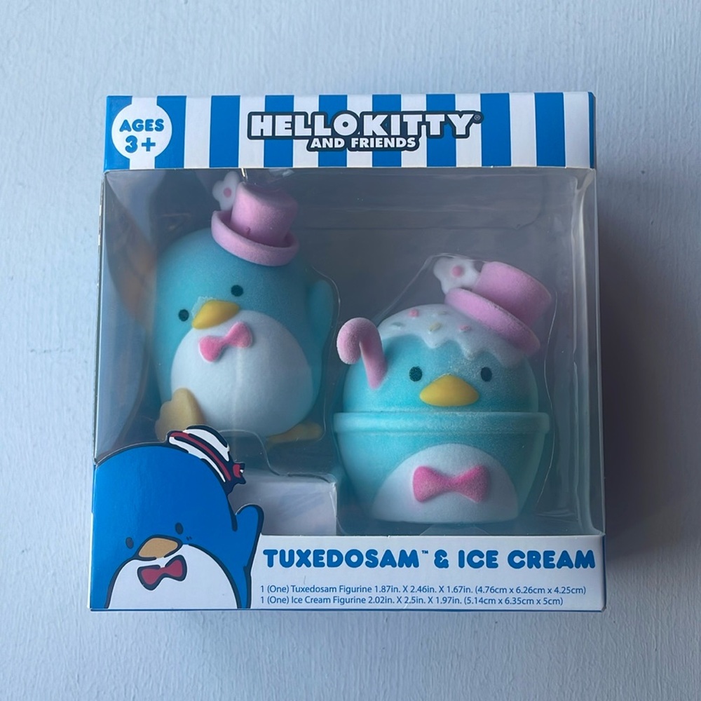 SANRIO Hello Kitty and Friends Tuxedosam & Ice Cream 2 Figurine Set